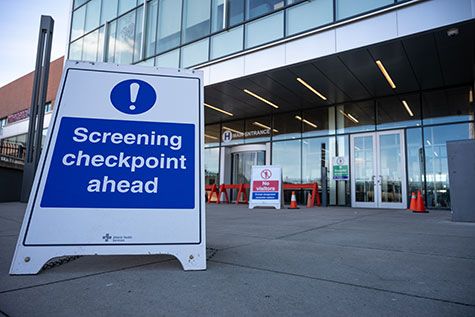 Screening checkpoint ahead
